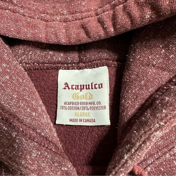 Acapulco Gold AG Made in Canada Hoodie Pullover Sweater Mens XL - Picture 3 of 9